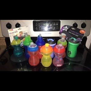 Lot of sippy cups